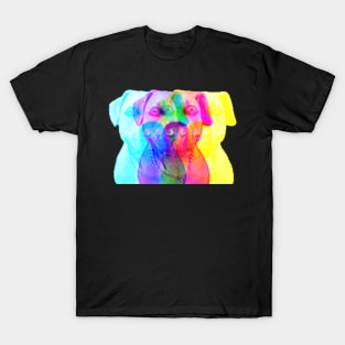 Trippy Psychedelic Puppy Funny Dog Owner T-Shirt